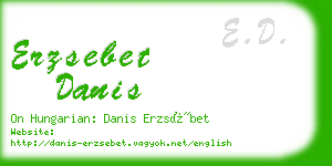 erzsebet danis business card